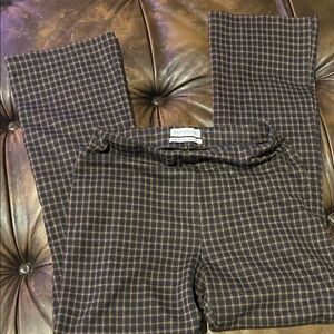 Urban Outfitters Black and Brown Plaid Trousers